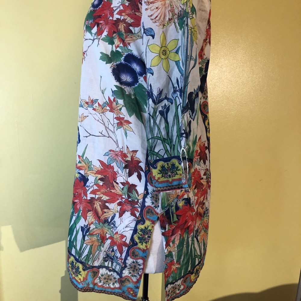 Johnny Was cotton tunic. Size small. EUC - Picture 6 of 11